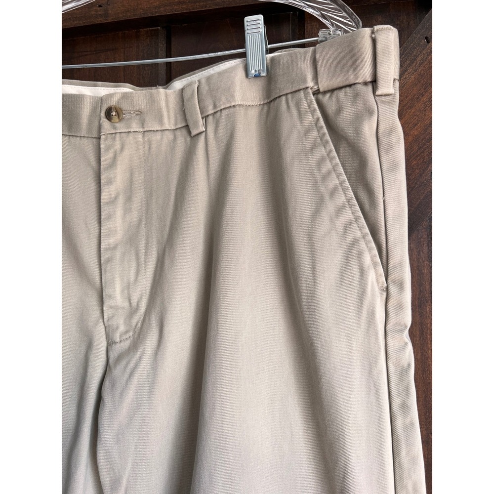 George‎ Mens Barley Cotton Chino Pants Tan Straight Leg 38x32 GM00204E - Picture 4 of 12